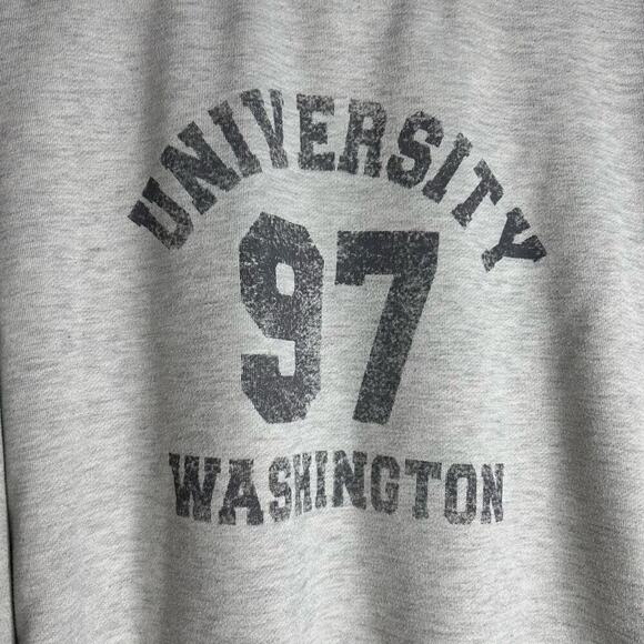 Dazy University Washington 97 Crewneck Collegiate Sweatshirt Women’s Medium Grey - Picture 3 of 8